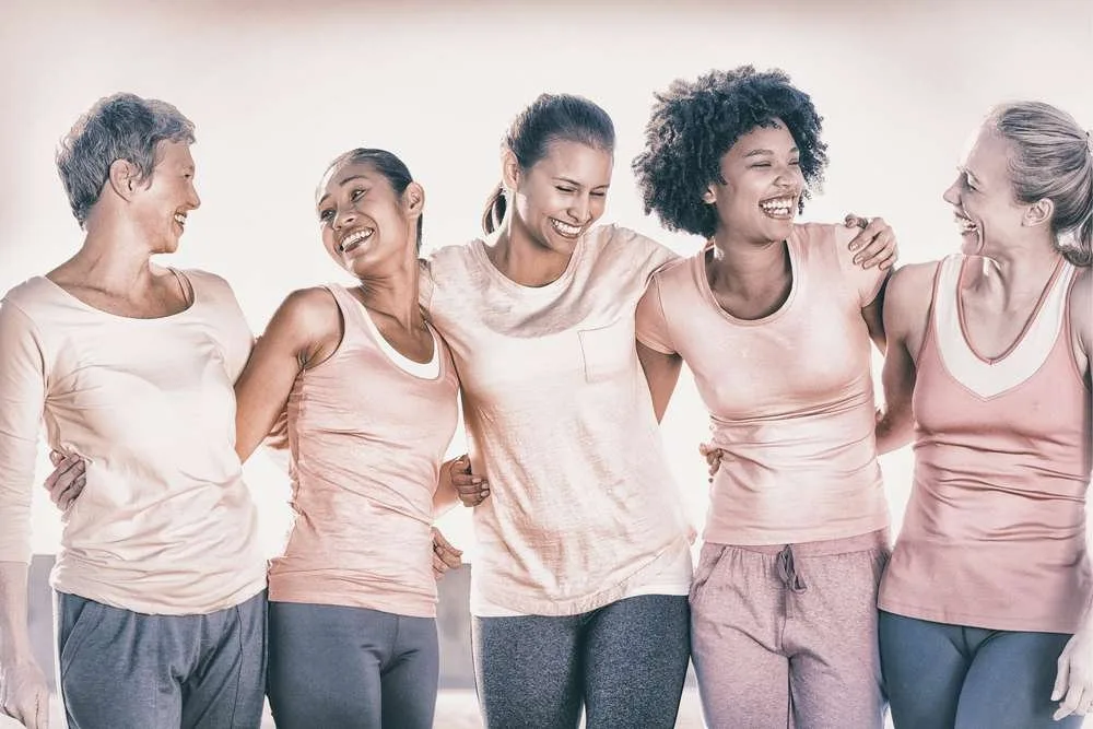 group of happy women