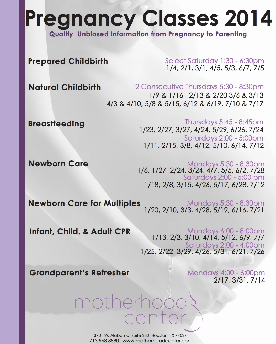 pregnancy classes